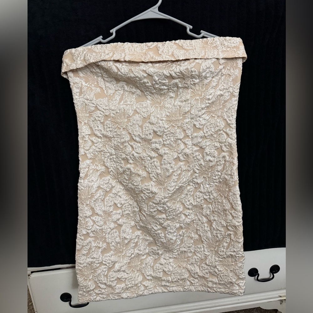 Champagne Dress with Floral
